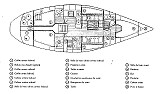 Plan Sun Legende 41 - 3 cabines